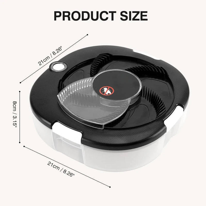Sleek, rechargeable electric fly trap for discreet indoor pest control. Silent fly killer.