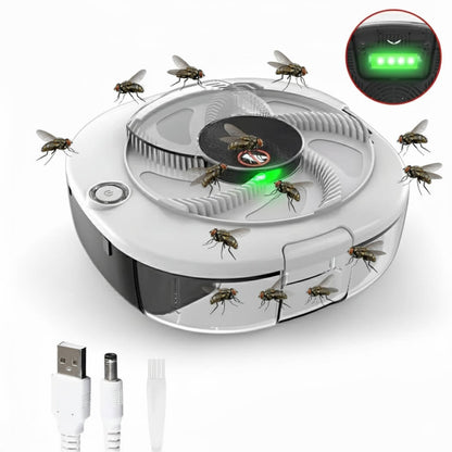 Your chemical-free, silent electric fly trap solution for effortless indoor pest control.