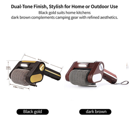 Electric grill brush with robust stainless steel bristles, fast cleaning