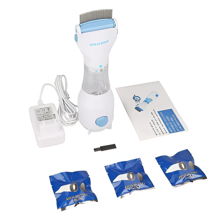 Efficient electric comb for chemical-free lice & nit removal. A fast, hygienic hair care solution for the whole family.