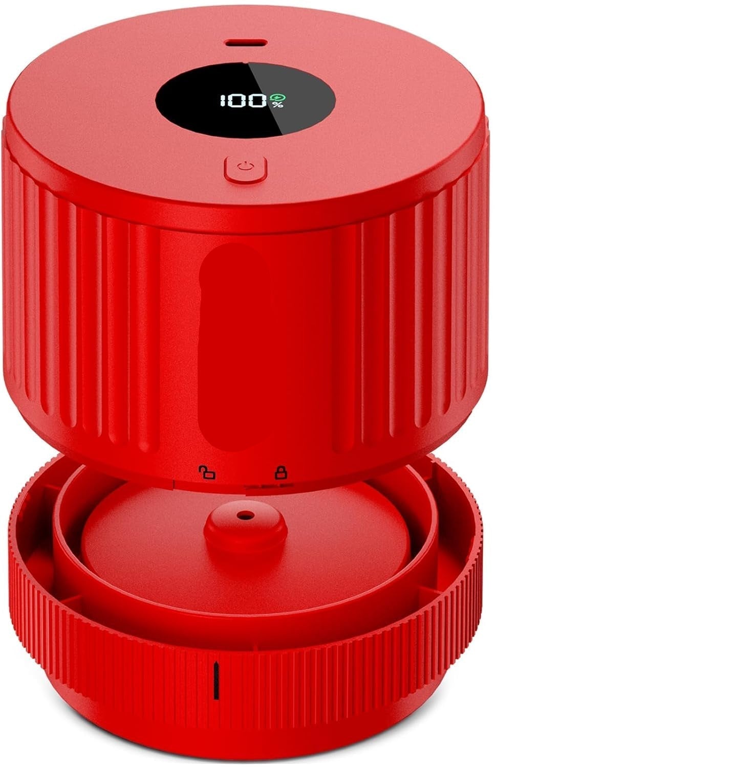 Compact electric jar sealer kit, perfect for extending food freshness in your kitchen.