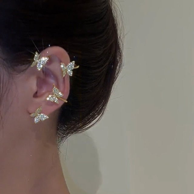 Comfortable adjustable clip on earrings for unpierced ears. Elegant women's fashion jewelry, easy ear clips.