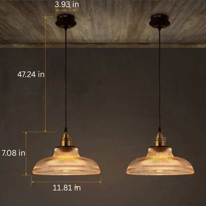 Chic amber glass pendant lamp, a versatile ceiling light fixture offering modern home lighting solutions.