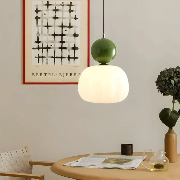 Sophisticated Art Deco pendant light, ideal for living room or dining room. Vintage decorative lamp.