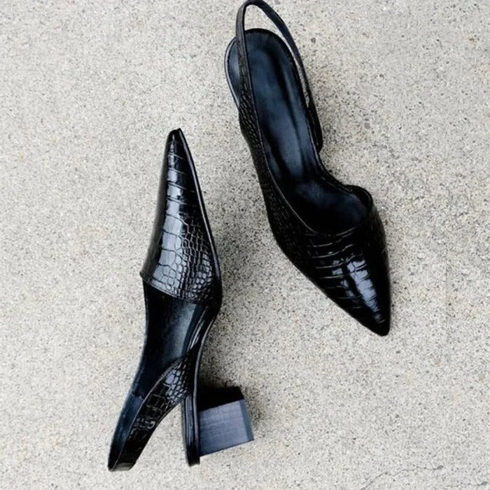 Comfortable women's orthopedic pumps with arch support, perfect for foot pain relief & long hours. Elegant style.