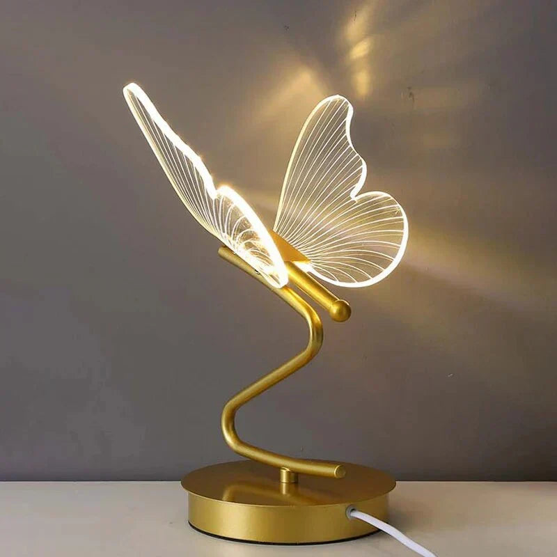 Artistic butterfly LED table lamp, bringing elegant and contemporary lighting to your home decor.
