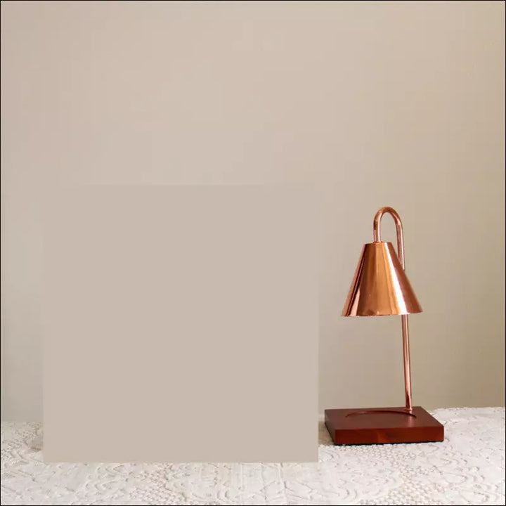 Create cozy ambiance with this elegant candle warmer lamp, modern home fragrance solution.