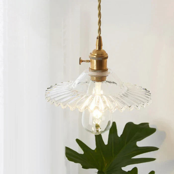 Contemporary glass ceiling fixture, great for dining room lighting.