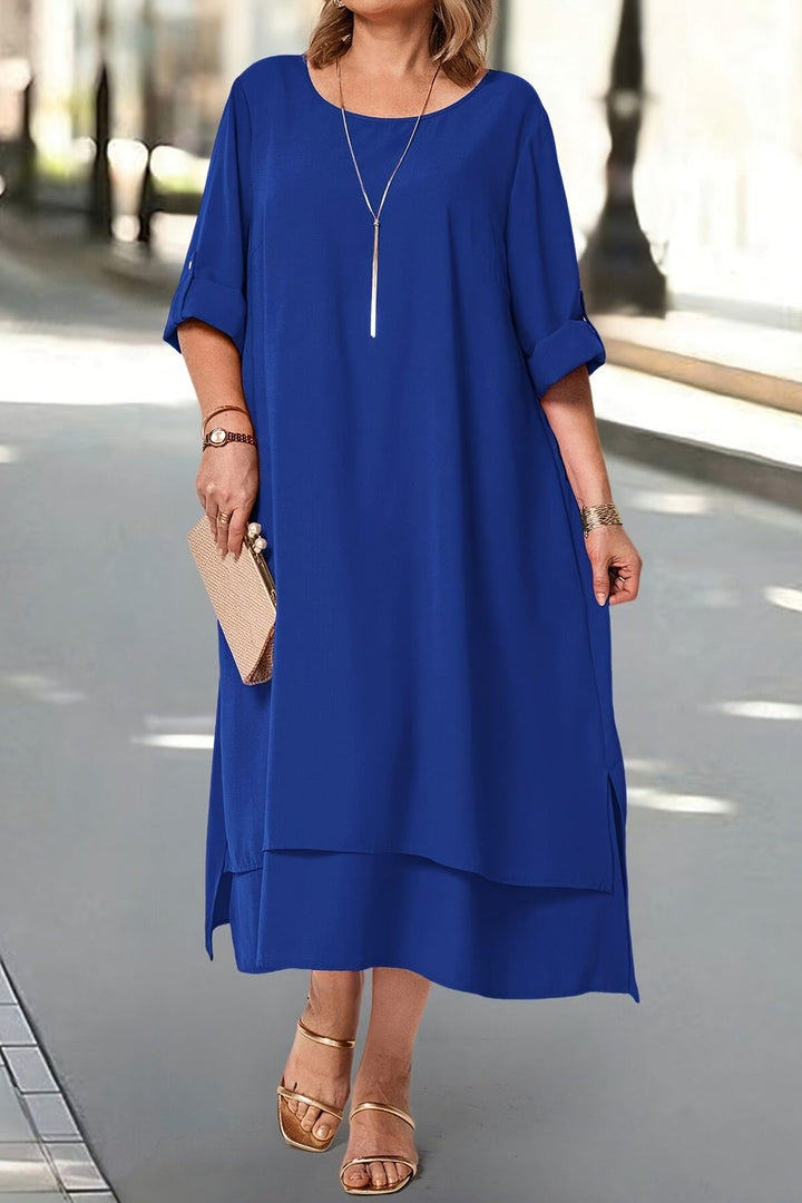 Elegant flowing maxi dress for women, perfect for formal wear & special occasions.
