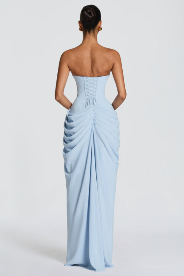 Long elegant women's maxi dress, perfect as a formal gown or evening party dress.