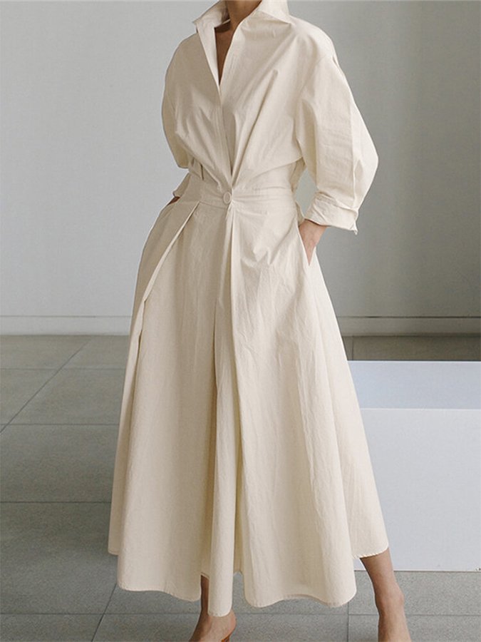 Elegant flowy long maxi dress for women, perfect for evening wear or sophisticated casual occasions.