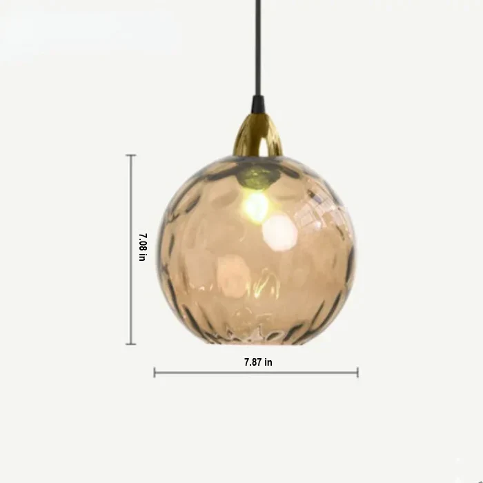 LumiSphere elegant glass ball pendant lamp, contemporary decor for stylish lighting.