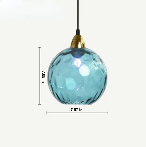 Stylish glass ball pendant lamp, contemporary E27 lighting for elegant home decor.