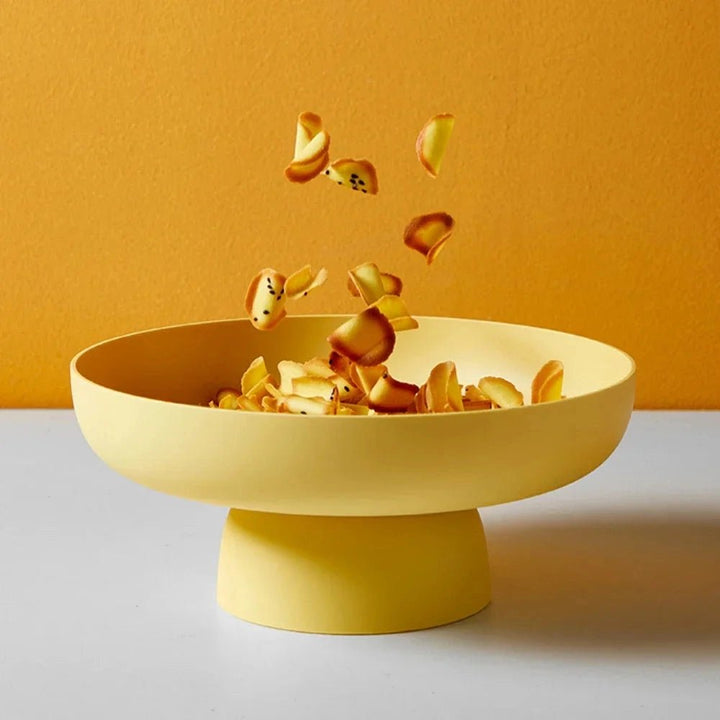 Artistic decorative fruit bowl, hand-painted. An elegant table centerpiece that enhances kitchen decor.