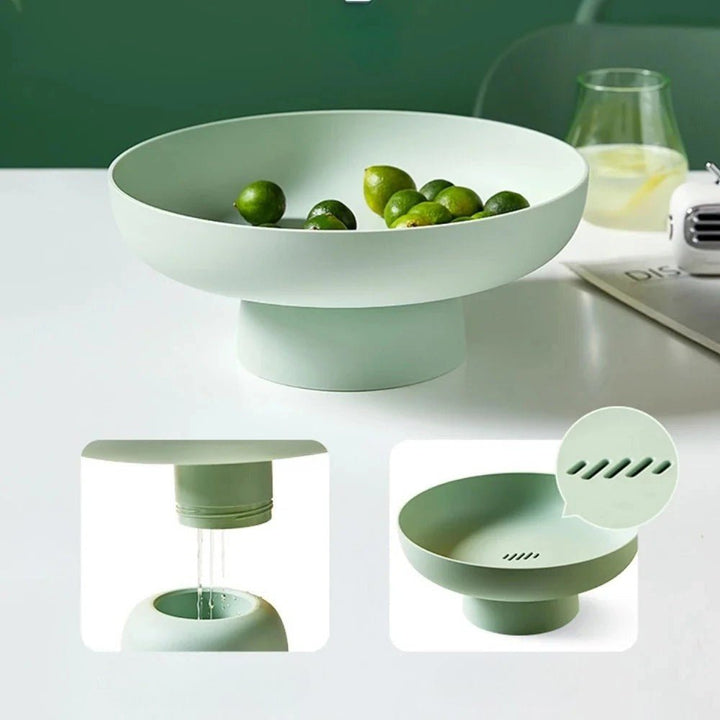Versatile hand-painted fruit bowl for kitchen storage. Beautiful modern home accent & decorative centerpiece.