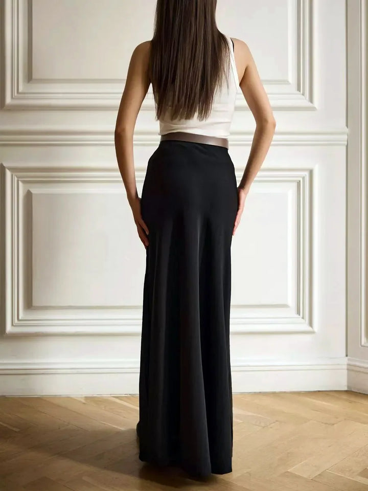 Chic high waist fishtail maxi skirt for women, an elegant choice for evening galas.