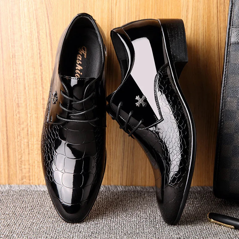 Timeless men's slip-on dress shoes, a comfortable and stylish choice for elegant business and formal fashion.