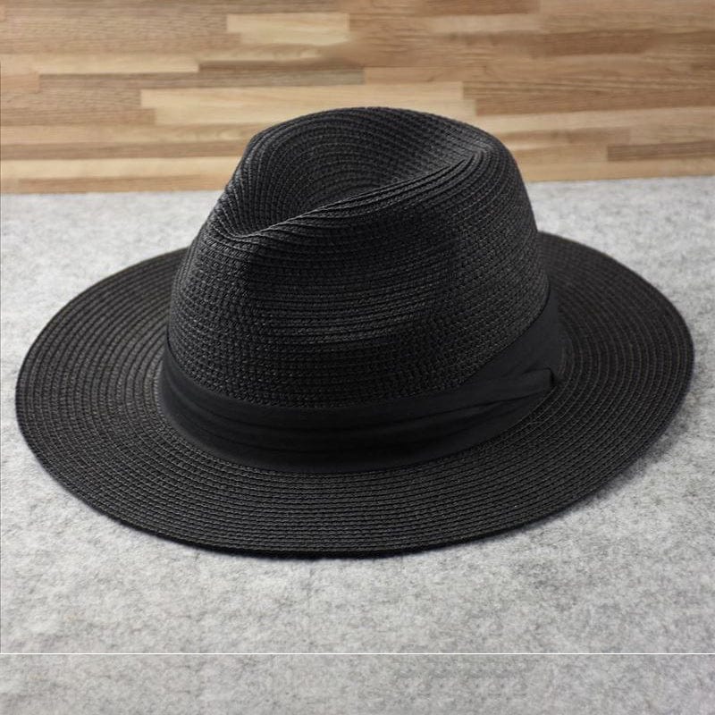 Classic handmade men's Panama hat, offering elegant sun style for summer adventures.