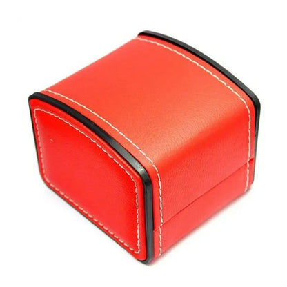 Organize & protect your luxury single watch with this elegant men's storage case & travel box.