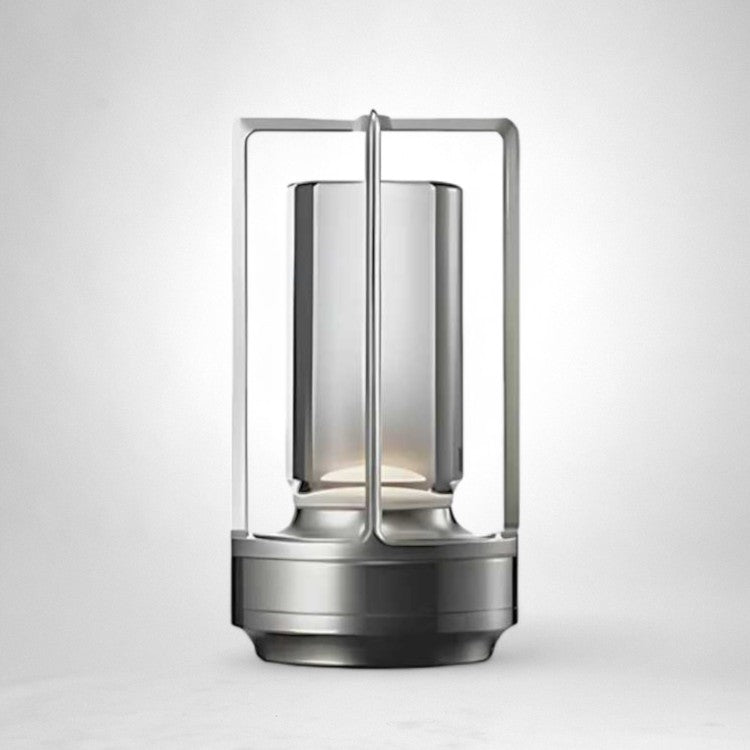Elegant cordless outdoor lantern with crystal design, perfect for modern garden lighting