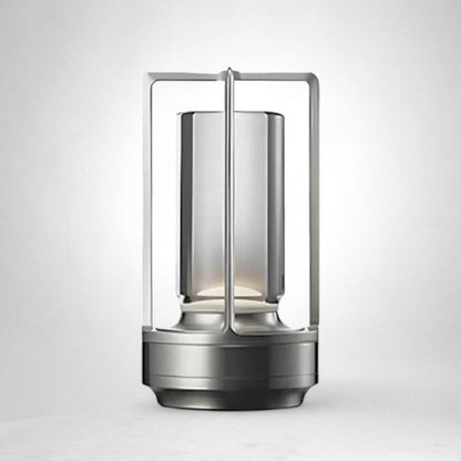 Elegant cordless outdoor lantern with crystal design, perfect for modern garden lighting
