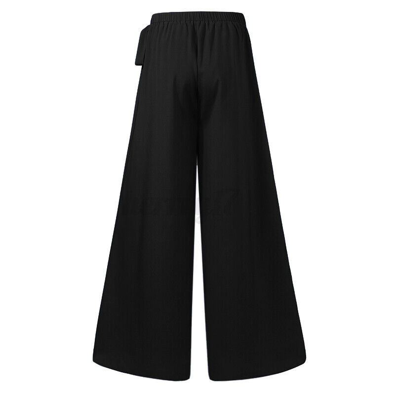 Versatile women's plus-size wide-leg pants, suitable for workwear & formal events.