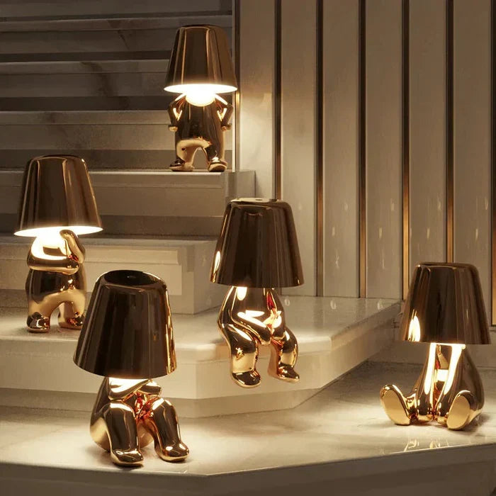 Modern home decor essential: elegant rechargeable LED table lamp with dimmable light.