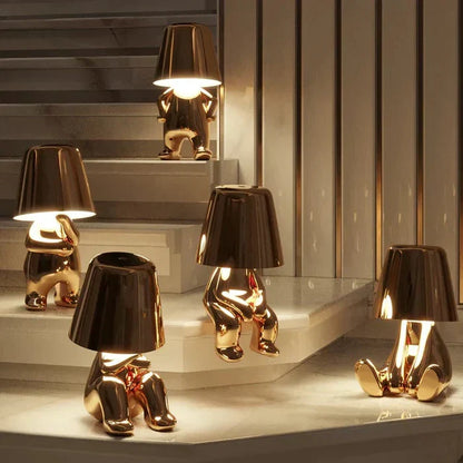 Modern home decor essential: elegant rechargeable LED table lamp with dimmable light.