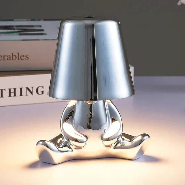 Create a cozy ambiance with this dimmable, elegant rechargeable LED table lamp.