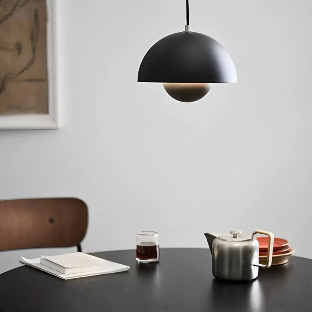 Elegant Nordic LED pendant, modern interior lighting for a sleek look.