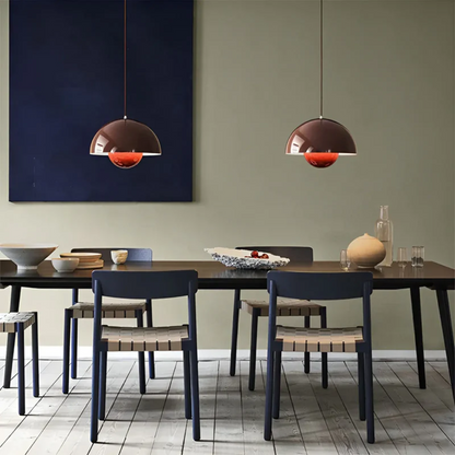 Ambient LED lighting, a minimalist Scandinavian pendant lamp design.