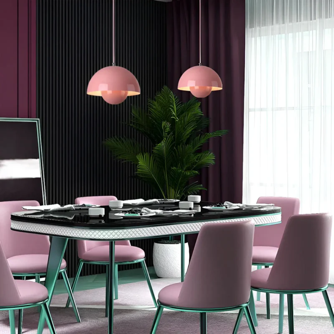 Nordic LED pendant lamp, modern design for elegant ceiling illumination.