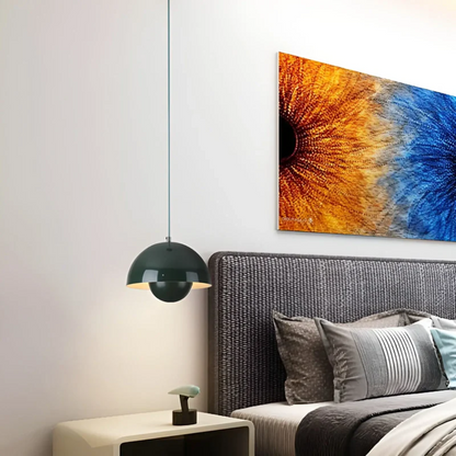 Stylish LED pendant light, a sleek Scandinavian home lighting choice.
