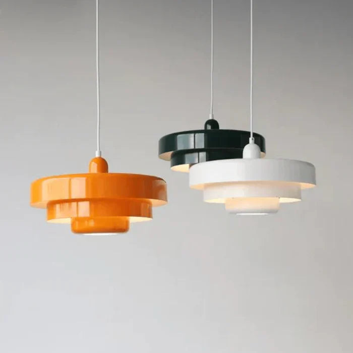 Modern vintage LED pendant, elegant design for ambient home lighting.