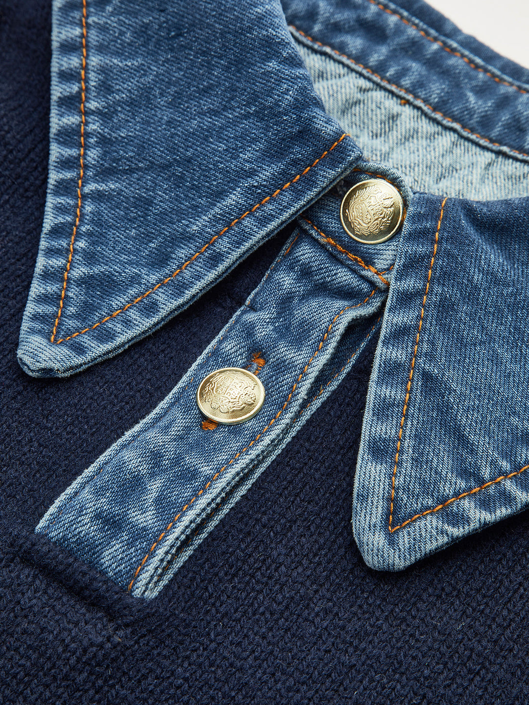 Chic women's elegant knit sweater with a lapel and button detail, ideal for versatile fall & winter wear.