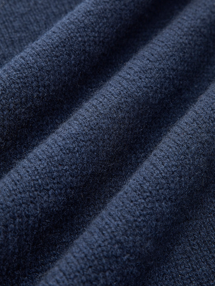 Women's 2-in-1 lapel knit sweater, offering elegant casual style and professional workwear appeal.