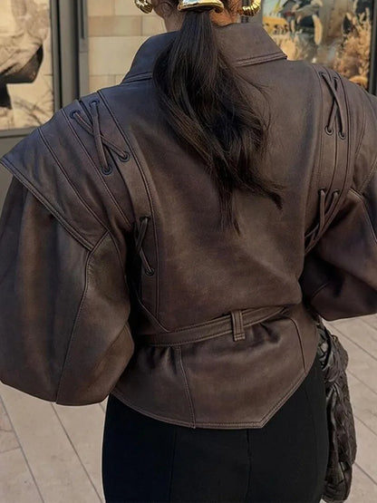 Classic women's belted jacket, ideal for spring & fall. Timeless outerwear for a sophisticated style.
