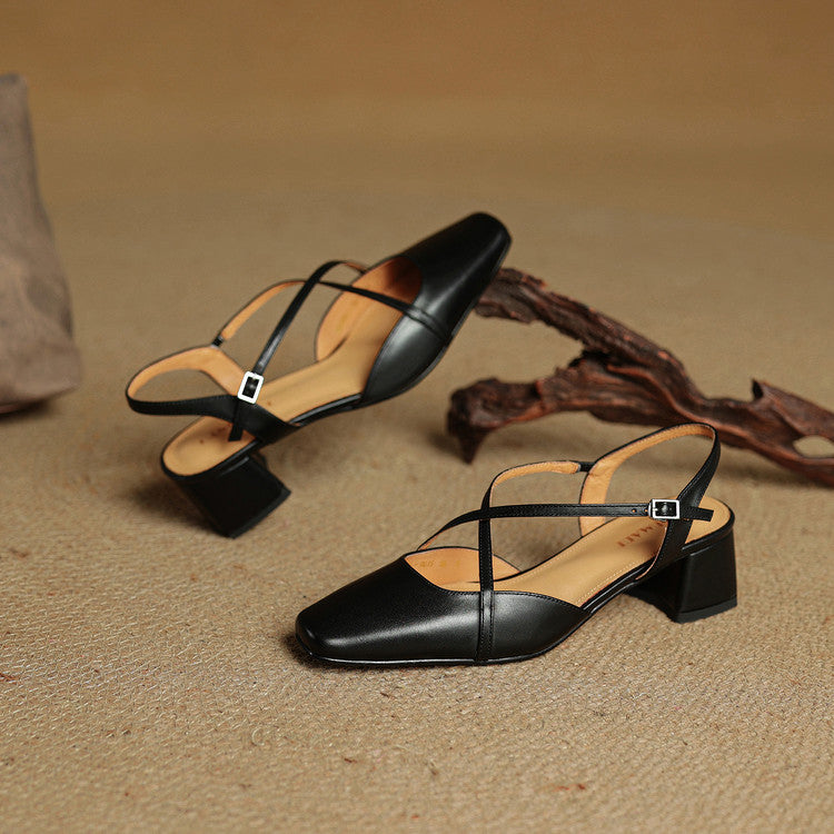 Versatile women's block heels, perfect dress shoes with an adjustable strap for formal and elegant events.