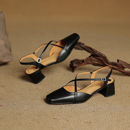 Versatile women's block heels, perfect dress shoes with an adjustable strap for formal and elegant events.