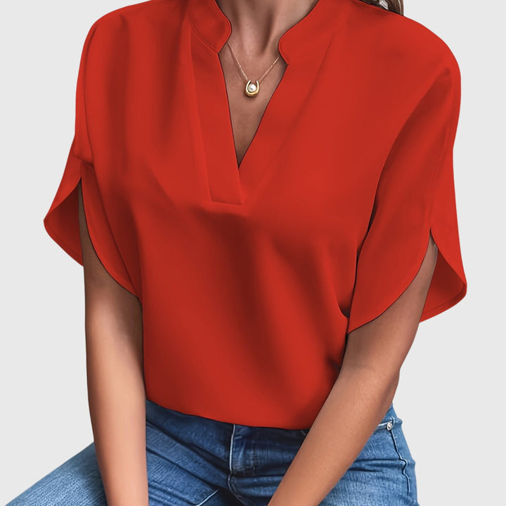 Women's fashion elegant top, a comfortable and stylish blouse for various occasions.