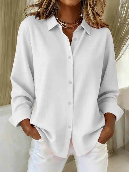 Soft, elegant women's blouse. Comfortable and versatile stylish top, perfect for work or feminine everyday wear.