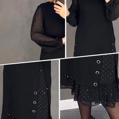 Sophisticated crystal evening gown for women, ideal for special occasions, formal wear, and elegant parties.