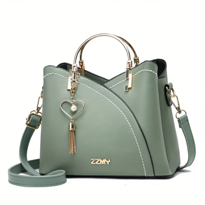 Premium faux leather women's shoulder bag, a chic and refined everyday carry accessory.