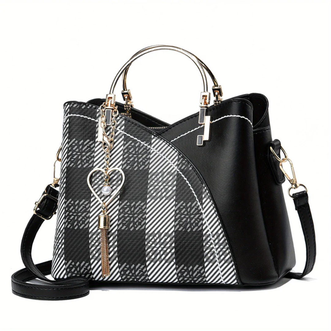 Refined women's faux leather shoulder bag. A chic and practical fashion accessory for ladies.