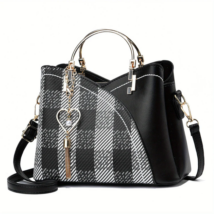 Refined women's faux leather shoulder bag. A chic and practical fashion accessory for ladies.