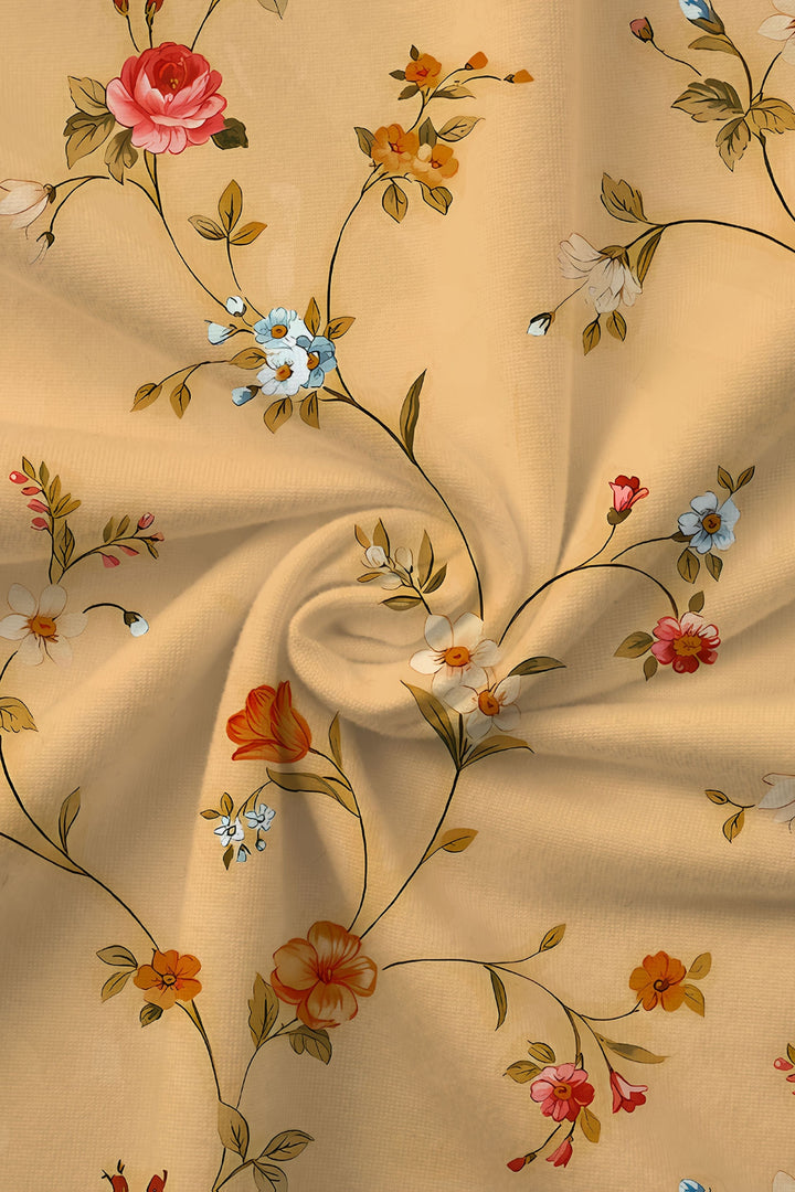 Versatile floral wrap midi dress for women, ideal for elegant parties or casual outings in spring and summer.