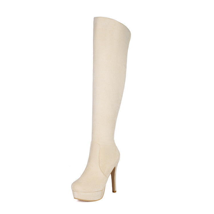 Foldable women's high heel slouch boots, offering versatile style for winter fashion.