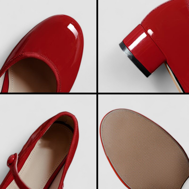 Comfortable women's Mary Jane shoes with a stable block heel and elegant round toe for all-day wear.