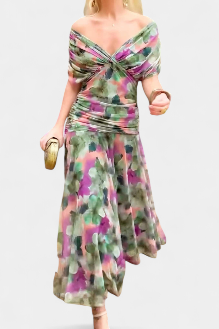 Women's elegant sleeveless v-neck maxi dress, ideal for formal parties & evening wear.