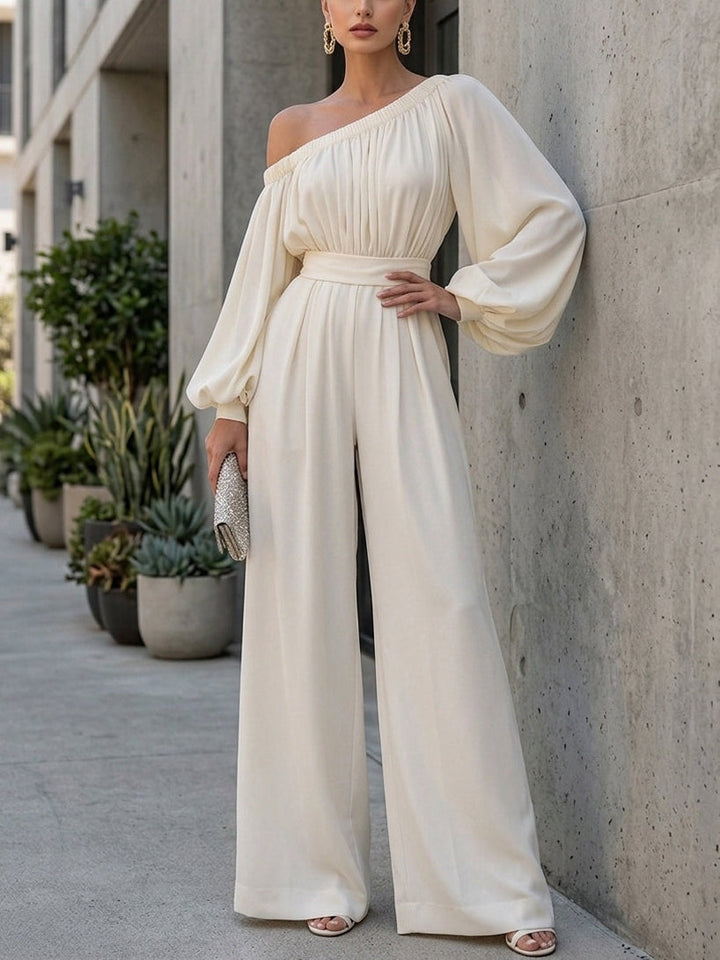 Stunning white off-shoulder maxi dress for women, ideal for summer parties, special occasions & events.